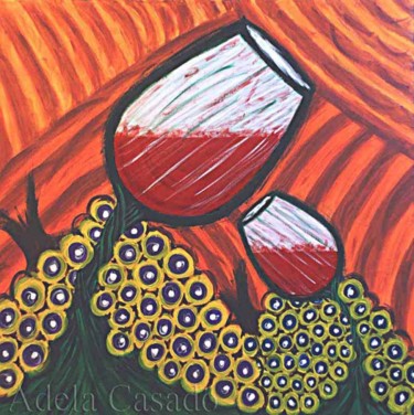 BRINDIS Pintura titulada "BRINDIS" por Adela Casado Cano (Adela Casado), Obra de arte original, Acrílico