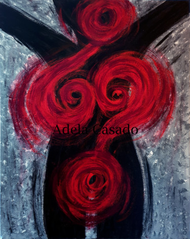 Pintura titulada "CUESTIÓN DE GÉNERO…" por Adela Casado Cano (Adela Casado), Obra de arte original, Acrílico