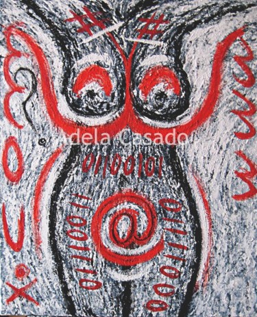 PUNTOCOM2 Pintura titulada "PUNTOCOM2" por Adela Casado Cano (Adela Casado), Obra de arte original, Acrílico