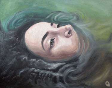 Pintura titulada "Silenced - beautifu…" por Adelacreative, Obra de arte original, Oleo