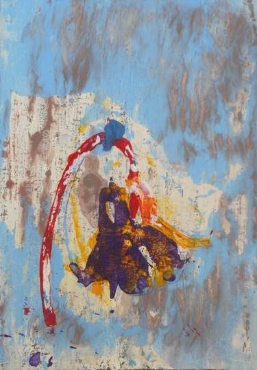 Peinture intitulée "Ancolie I" par Adèle Fontran, Œuvre d'art originale, Acrylique