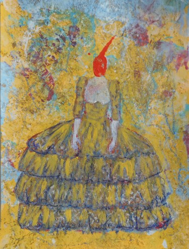 Peinture intitulée "LA REINE II" par Adèle Fontran, Œuvre d'art originale, Acrylique