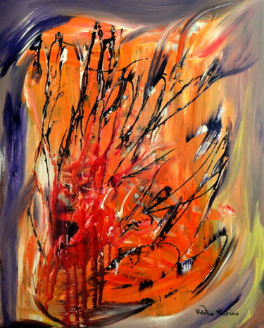 Peinture intitulée "Couleurs d'une vie" par Adelia Martins, Œuvre d'art originale, Huile