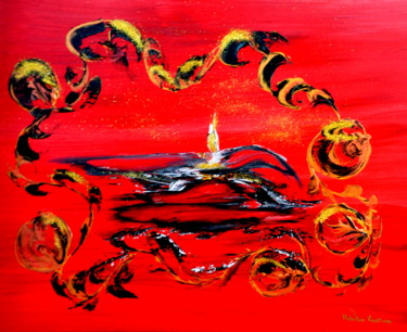 Painting titled "Illusions ...Corse" by Adelia Martins, Original Artwork, Oil