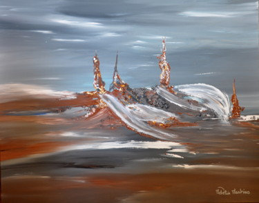 Peinture intitulée "Beaute des eaux Cor…" par Adelia Martins, Œuvre d'art originale, Acrylique