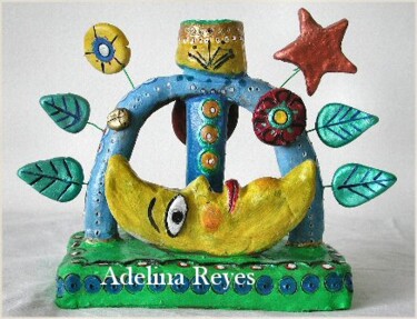 Sculpture intitulée "árbol de la vida 3" par Adelina Reyes, Œuvre d'art originale
