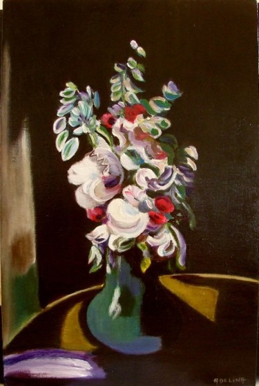 Peinture intitulée "Bouquet de Vlaminck…" par Adélina Art, Œuvre d'art originale