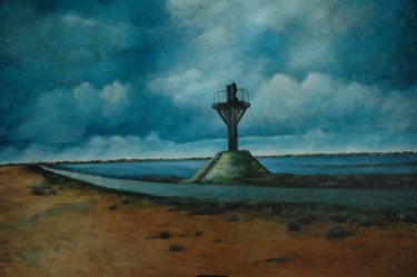 Painting titled "Le passage du Gois…" by Adelinercx, Original Artwork, Oil