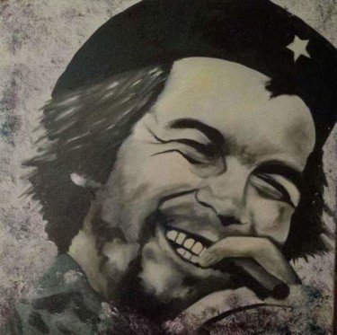Painting titled "Che Guevara" by Adelinercx, Original Artwork, Oil