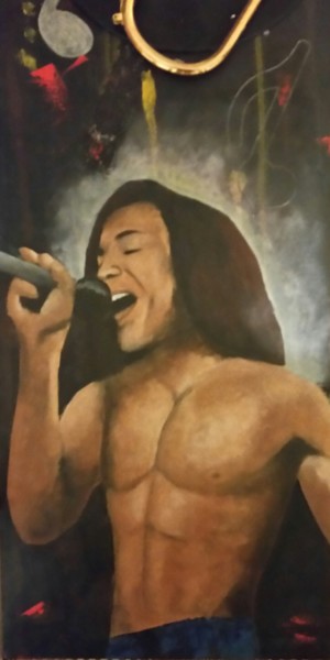 Painting titled "Terence Trent D'Arby" by Adelinercx, Original Artwork, Oil