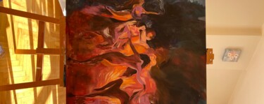 "Dans eden periler" başlıklı Tablo Aden Deva Alımcı tarafından, Orijinal sanat, Akrilik