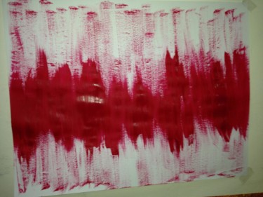 Картина под названием "red line" - Pierre Longin, Подлинное произведение искусства, Другой