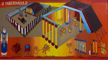 Schilderij getiteld "O TABERNÁCULO" door Ademoreira, Origineel Kunstwerk, Acryl
