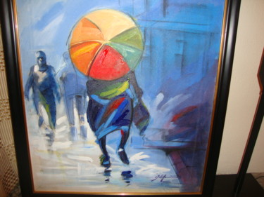 Painting titled "stalker" by Aderemai, Original Artwork