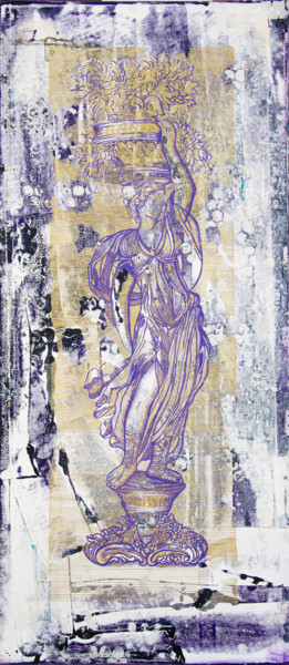 Malerei mit dem Titel "Artemis" von Aderita Silva, Original-Kunstwerk, Acryl Auf Keilrahmen aus Holz montiert