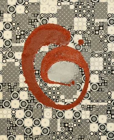 Картина под названием "G rouge" - Aderita Silva, Подлинное произведение искусства, Акрил Установлен на Деревянная рама для н…