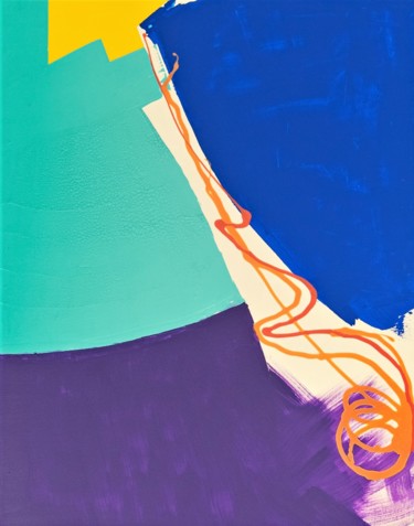 Painting titled "Entropia 2" by Aderita Silva, Original Artwork, Acrylic