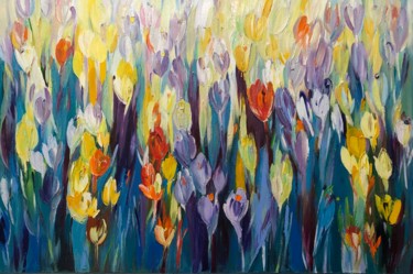Spring glade Painting titled "Spring glade" by Svitlana Andriichenko, Original Artwork, Oil