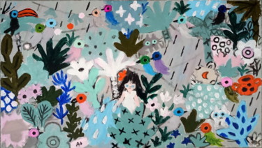 Картина под названием "муссонные ливни" - Денис Акимов, Подлинное произведение искусства, Акрил