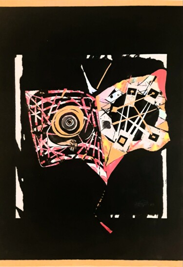 Painting titled "Metamorfose III" by Adilson Fernandes, Original Artwork, Collages