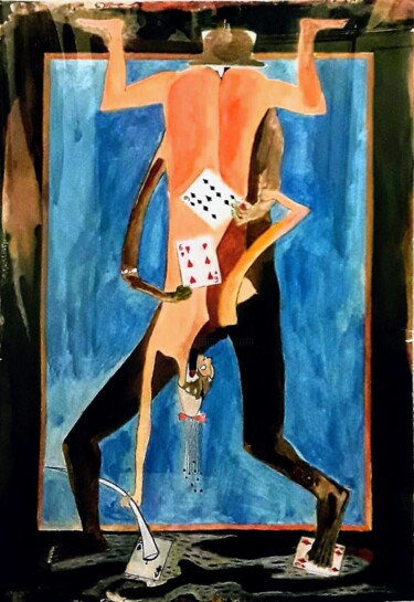 Pittura intitolato "Ano de 1969" da Adilson Fernandes, Opera d'arte originale, Acrilico