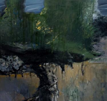 Pintura intitulada "Olive Tree" por Nandi Veseli, Obras de arte originais, Óleo