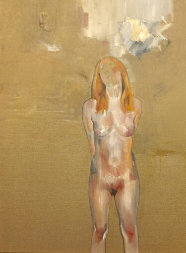 Картина под названием "Morning Dream" - Nandi Veseli, Подлинное произведение искусства, Масло Установлен на Деревянная рама…