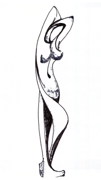 Drawing titled "sketch-of-sculpture…" by Adolf Neystat, Original Artwork