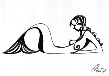 Рисунок под названием "mermaide-12.jpg" - Adolf Neystat, Подлинное произведение искусства