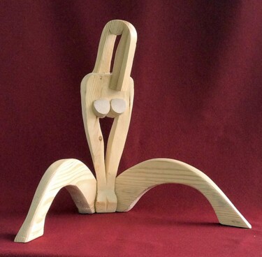 Sculpture titled "shyness.jpg" by Adolf Neystat, Original Artwork, Wood