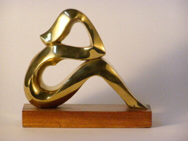 Скульптура под названием "reflection-20-x-7-x…" - Adolf Neystat, Подлинное произведение искусства