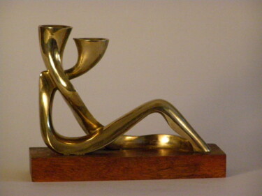Sculpture intitulée "Kiss.jpg" par Adolf Neystat, Œuvre d'art originale, Métaux