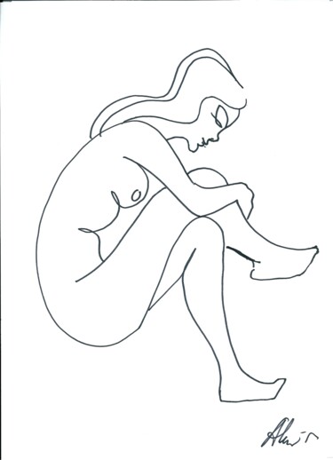 Рисунок под названием "an-nude-6.jpg" - Adolf Neystat, Подлинное произведение искусства