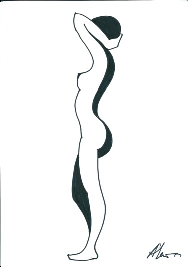 Рисунок под названием "an-nude-8.jpg" - Adolf Neystat, Подлинное произведение искусства