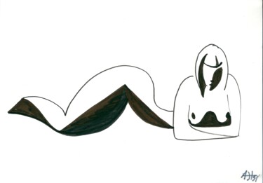 Рисунок под названием "an-nude-20.jpg" - Adolf Neystat, Подлинное произведение искусства