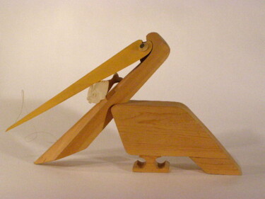 Скульптура под названием "Пеликан.jpg" - Adolf Neystat, Подлинное произведение искусства