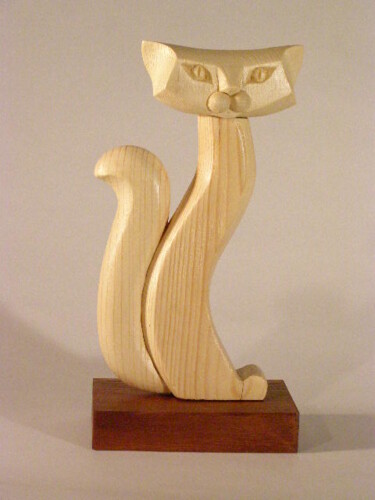 Sculpture titled "Кошка-3.jpg" by Adolf Neystat, Original Artwork