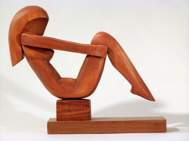 Скульптура под названием "Expectation.jpg" - Adolf Neystat, Подлинное произведение искусства, Дерево
