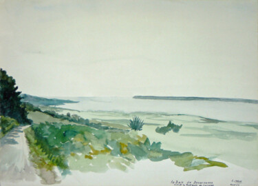 Peinture intitulée "La Baie de Douarnen…" par Adolphe Cabon, Œuvre d'art originale