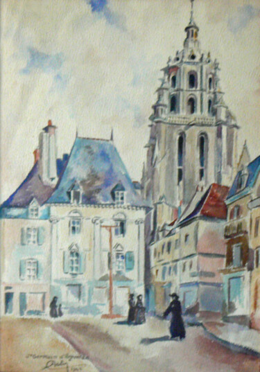 Peinture intitulée "Saint-Germain d'Arg…" par Adolphe Cabon, Œuvre d'art originale
