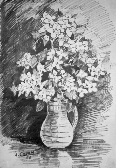 Peinture intitulée "Bouquet de Fleurs" par Adolphe Cabon, Œuvre d'art originale