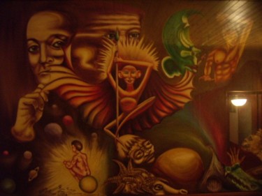 Pittura intitolato "ESOTERISMO UNIVERSA…" da Leo Principe, Opera d'arte originale, Altro