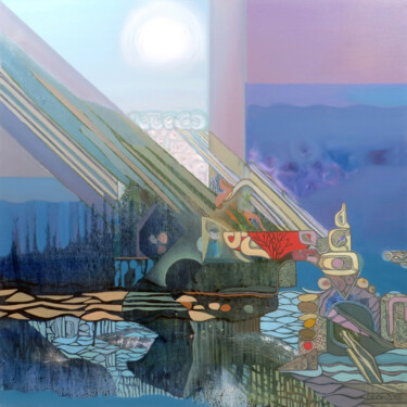 New Age Painting titled "New Age" by Alexey Adonin (aeon), Original Art, Oil Mounted on Stretcher frame