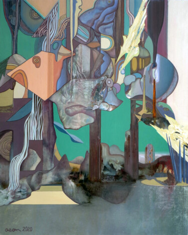 Psychedelic Forest Peinture intitulée "Psychedelic Forest" par Alexey Adonin (aeon), Œuvre d'art originale, Huile