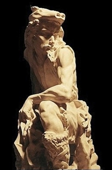 Sculpture titled "ROBIN DE LOCKSLEY (…" by Adonis-Charles, Original Artwork, Stone