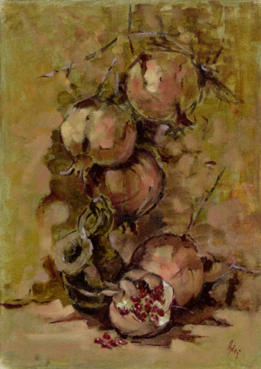 Painting titled "" MELOGRANI " GIANF…" by L. Adorni, Original Artwork, Oil