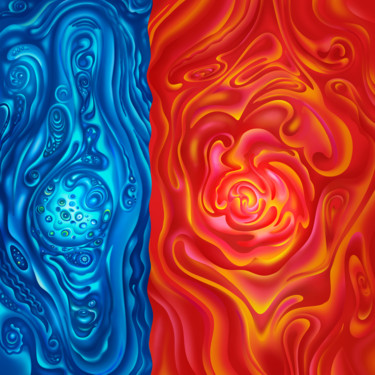 Digital Arts titled "Two probabilities.…" by Aleksandr Saiapin, Original Artwork, 2D Digital Work