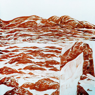 Картина под названием "Короткий привал" - Александр Саяпин, Подлинное произведение искусства, Гуашь