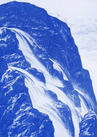 Картина под названием "Рождение реки" - Александр Саяпин, Подлинное произведение искусства, Гуашь