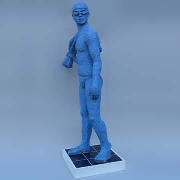 Sculpture titled "Bathers 2. Blue swi…" by Adrian Bannister, Original Artwork
